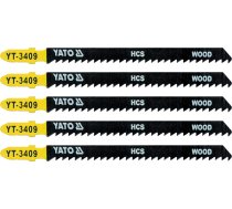 Figūrzāģa asmeņi 5 gab., 8 TPI / 3 mm, gari (kokam) (YT-3409)