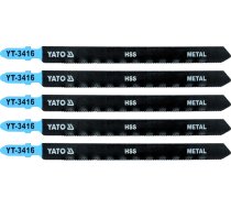 Figūrzāģa asmeņi 5 gab., 21 TPI / 1,2 mm (metālam, alumīnijam) (YT-3416)