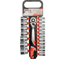 Uzgriežņu komplekts ar sprūdratu | 12,5 mm (1/2") | 8-32 mm | 19 gab. (YT-38681)