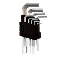 Izliektu atslēgu komplekts | Sešstūra (Hex) 1.5-10mm | 9 gab (ES10699)