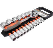 Uzgriežņu komplekts ar sprūdratu | 12,5 mm (1/2") | 8-32 mm | 19 gab. (58634)