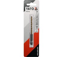 Metāla urbis ar Hex 6.3 mm (1/4") galu HSS-TiN | 3.5 mm (YT-44756)