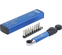 Dinamometriskā atslēga | Iekšējais sešstūris 6,3 mm (1/4") | 2–10 Nm | ar uzgaļu komplektu | 9 gab. (74295)