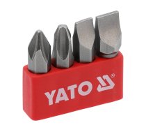 Uzgaļi triecienskrūvgriezim PH2, PH3, 8 mm, 10 mm (YT-2812)