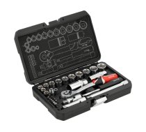 Uzgriežņu atslēgu un instrumentu komplekts | 1/4", 3/8" | 34 gab. (YT-38700)