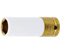 Triecienatslēgas galviņa, gara, plānsienu | ar plastmasas aizsargu | 12,5 mm (1/2") | 19 mm (7202)