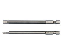 Uzgaļi HEX sešstūra ar caurumu 1/4", 2gab.: H3x100mm; H5x100mm (YT-0494)