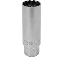 Sveču galviņa 12-stūru magnētiska | 10 mm (3/8") | 16 mm (YT-38511)
