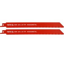 Zobenzāģa asmeņi | metālam | BIM 225 mm 24TPI 2 gab. (YT-33934)