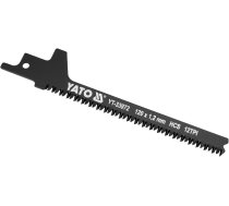Zobenzāģa asmens | apļu izzāģēšanai | OSB, ģipškartons, koks, lamināts | HCS 120 mm 12T (YT-33972)
