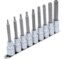 Ipresētu uzgaļu komplekts | 12.5 mm (1/2") | T-Star ar caurumu (Torx) T20 - T60 | 9 gab. (5178)