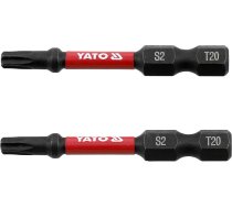 Uzgaļi trieciena | 6,3 mm (1/4") | S2 | T-Star (Torx) T20 | 2 gab. (YT-78053)