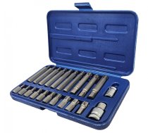 Uzgaļu komplekts | 10 mm (3/8") biezums | Spline (Ribe) | 22 gab. (RB21S)