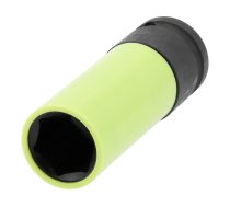 Trieciengalviņa gara plānsienu | ar plastmasas aizsargu | 12,7 mm (1/2") | 19 mm (YT-10585)