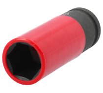 Trieciengalviņa gara plānsienu | ar plastmasas aizsargu | 12,7 mm (1/2") | 21 mm (YT-10587)