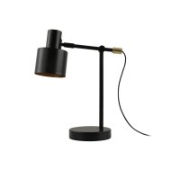 Galda lampa SELVIA II , 5570, maks.250V, 50/60Hz, 1*E14, maks.25 W, dia.10 cm, IP20, melna/zelts