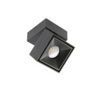 LED gaismeklis BIANCO, 8 W, 680 lm, 4000K, IP20, kvadrātveida, melns