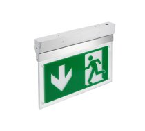 Avārijas gaismeklis CORSO-1, LED, 3W, 300lm, 6400K, AC220-240V, IP20, 1h, divrežīmu, TEST