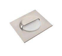 LED kāpņu armatūra,ESCADA KB,DC12V,kvadrātveida,matēts vāks,0,8W,70lm,4000K,nerūsējošais tērauds,kabelis 150cm