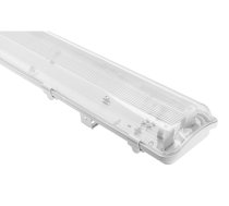 Hermētisks gaismeklis HAGEN, T8 LED vienpusējai barošanai, G13, IP65, AC220-240V, 2x60cm, PC
