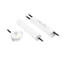 Avārijas LED gaismeklis OMAHA, 3 W, 300 lm, 6400K, AC220-240V, IP20, 3 stundas, vienreģīms, TEST poga