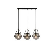 Griestu gaismeklis DROP 3 , 7134, AC220-240V, 50/60Hz, 3*E27, maks.25W, garums 68 cm, melns