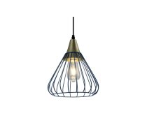 Griestu armatūra TESS,2578, AC220-240V, 50/60Hz, 1*E27, IP20, diametrs 24 CM, vienvietīga, zila