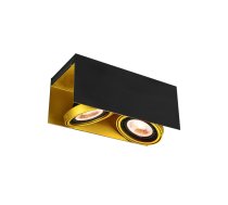 Griestu gaismeklis Verso,4212,AC220-240V, 50/60 Hz, IP 20,2*Gu10,ES111, divkāršs, melns/zelts