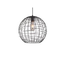 Griestu gaismeklis VIELA 2,6996,AC220-240V,50/60Hz,1*E27, IP20, Diametrs 35 CM, viens, melns/zelts