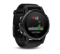 Garmin Fēnix 5S Sapphire Melns ar melnu siksniņu