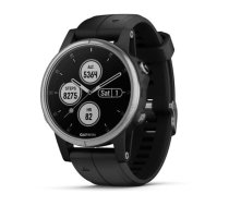 Garmin Fēnix 5S Plus Sudraba ar melnu siksniņu