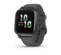 Garmin Venu SQ 2 Slate Aluminum Bezel with Shadow Gray Case and Silicone Band