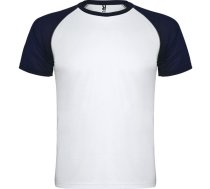 Bērnu raglan t-krekls INDIANAPOLIS, balts/krāsu zils