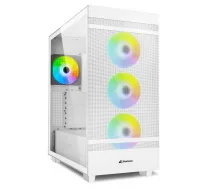 Sharkoon Rebel C50 RGB (white, tempered glass) (4044951038251)