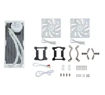 COOLER MASTER MasterLiquid Lite 240L Core ARGB Processor Liquid Cooler 1-pack White 120 mm (MLW-D24M-A18PZ-RW)