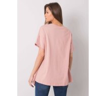 RUE PARIS Rozā krāsas krekls ar garāku muguru.