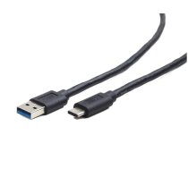 USB vads Type-C (M) -AM 3.0 1.8m melns