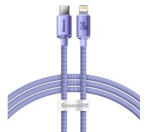 Baseus Crystal Shine kabelis USB-C līdz Lightning, 20 W, PD, 1,2 m (violeta)