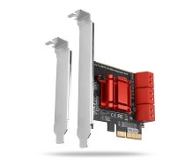 PCIe kontrolieris 6x iekšējais SATA 6G ports + LP PCES-SA6