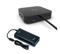 USB-C divu displeju dokstacijas strāvas padeve 100 W + universālais lādētājs 112 W