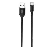 USB kabelis uz USB-C XO NB143, 1 m (melns)