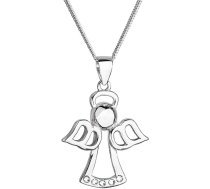 Skaista sudraba kaklarota Angel ar Swarovski 32076.1 (ķēde, kulons)