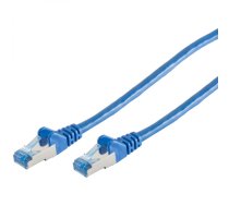 Patch kabelis CAT6a RJ45 S/FTP 0.25m Blue