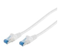 Patch kabelis CAT6a RJ45 S/FTP 1m Balts