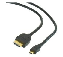 KABELIS HDMI-MICRO HDMI 3M V.2.0/BLK CC-HDMID-10 GEMBIRD
