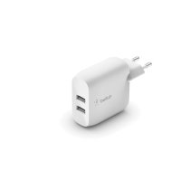 Boost Charge 12W x2 Dual Wall Charger White