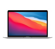 Apple 13" MacBook Air: Apple M1 mikroshēma ar 8 kodolu centrālo procesoru un 7 kodolu GPU, 256 GB - sudraba krāsa