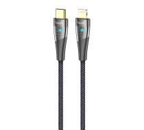 USB-C līdz zibens kabelis Budi 20 W 1,5 m (melns)