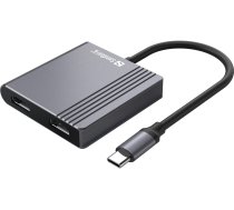 Sandberg 136-44 USB-C dokstacija 2xHDMI+USB+PD