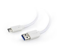 KABELIS USB-C UZ USB3 0,1 M WHITE/CCP-USB3-AMCM-W-0,1 M GEMBIRD